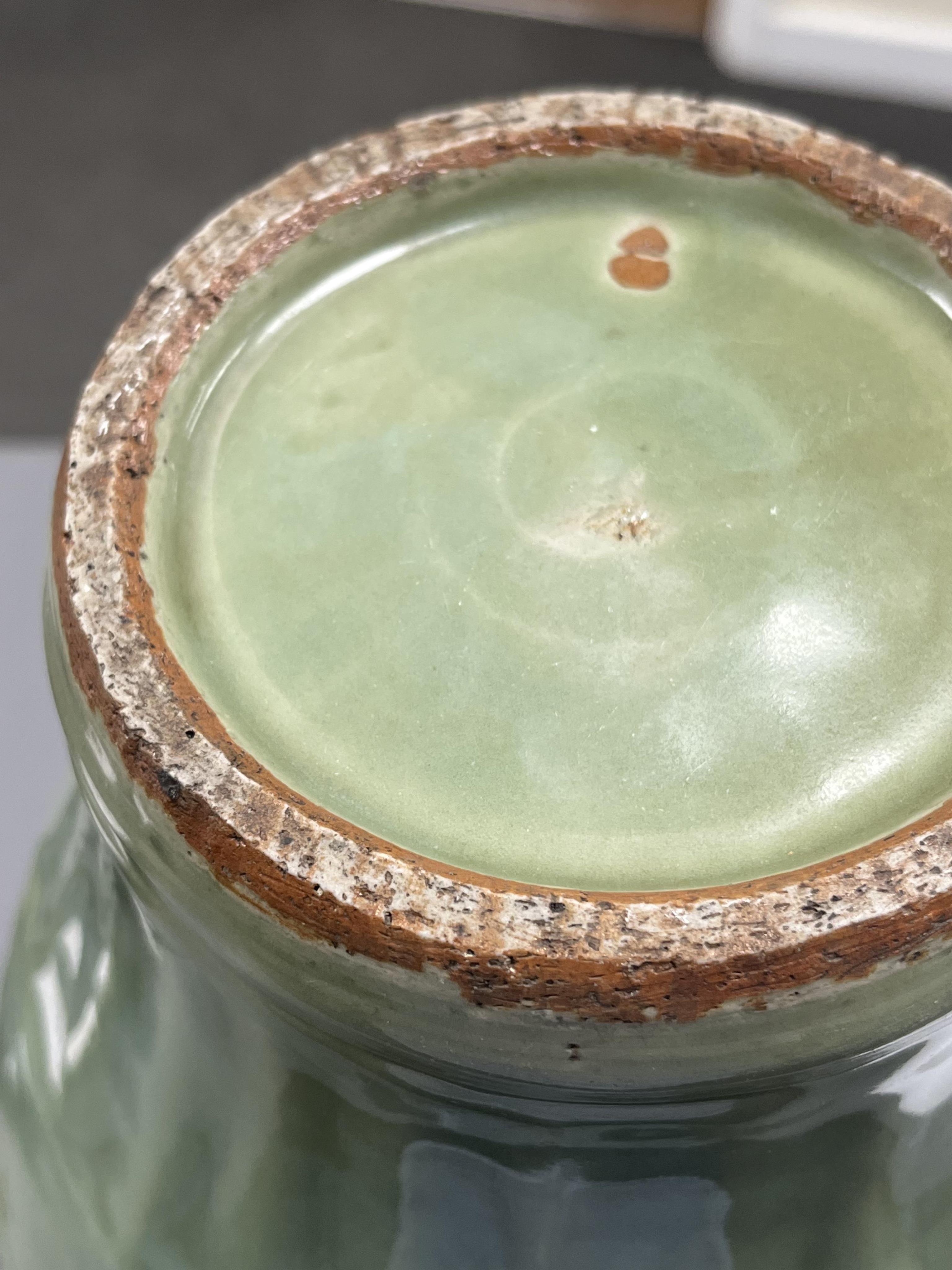 A Chinese Longquan style celadon vase